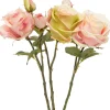 Sale Kunstblume Rose rosa H 38 cm Kunstblumen