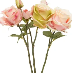 Sale Kunstblume Rose rosa H 38 cm Kunstblumen