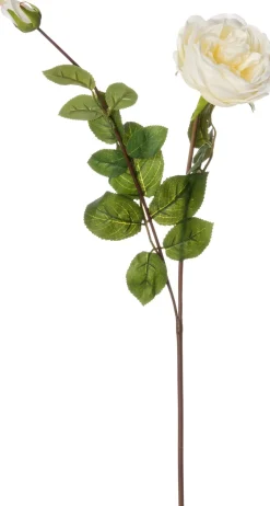 Clearance Kunstblume Rose weiß 73 cm Kunstblumen