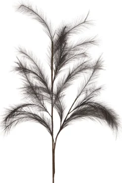 Outlet Kunstzweig mit Federn grau 112 cm Künstliche Deko-Zweige