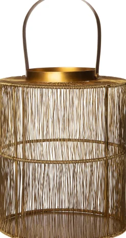 Hot Laterne gold 47,5 x 42,5 x 27,5 cm Laternen & Windlichter