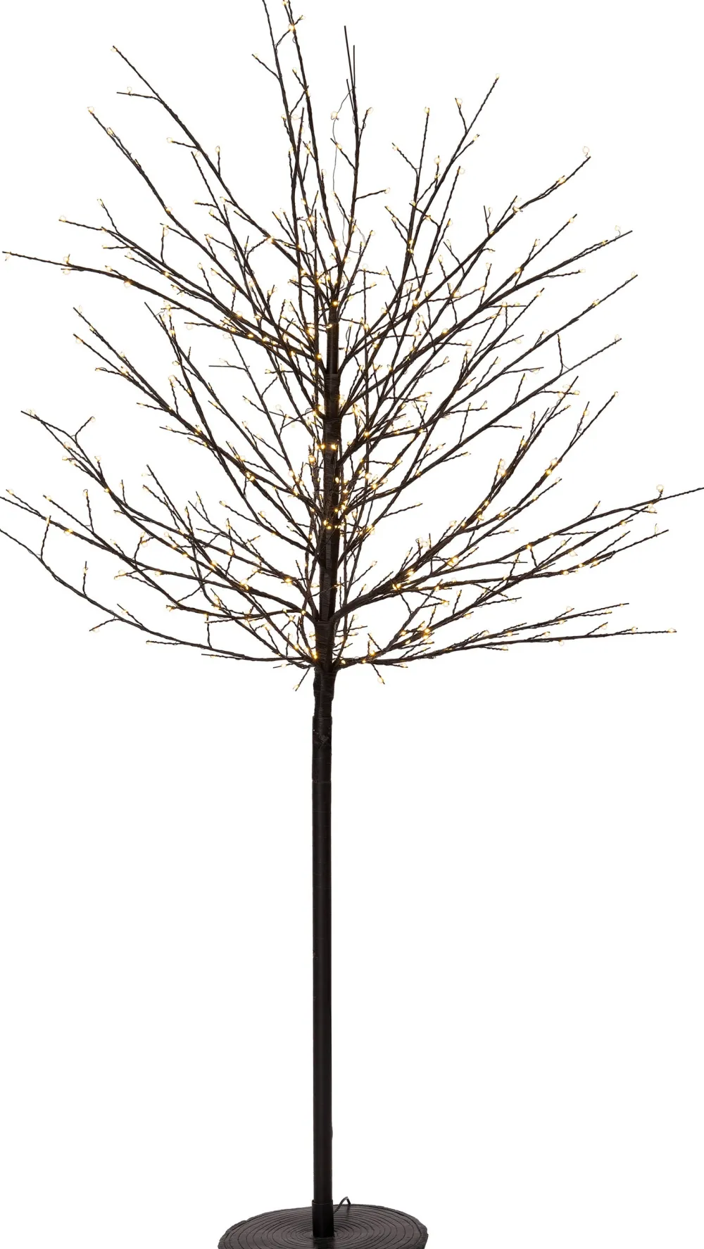 Best LED Lichterbaum schwarz D 40 H 150 cm warmweiß Weihnachtsfiguren (Außen)