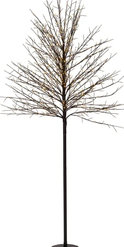 Clearance LED Lichterbaum schwarz D 50 H 180 cm warmweiß Weihnachtsfiguren (Außen)