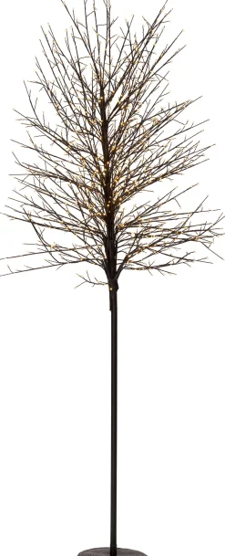 Sale LED Lichterbaum schwarz D 54 H 210 cm warmweiß Weihnachtsfiguren (Außen)