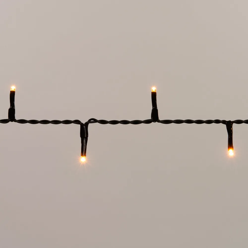 Lichterkette 2 m mit 40 Reiskorn-LEDs warmweiß Weihnachtsbaumbeleuchtung