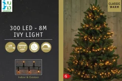 Hot Lichterkette Ivy außen 8 m mit 300 LEDs klassisch warm Weihnachtsbaumbeleuchtung