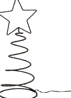 Online Lichterkette Stern-Spirale mit 40 LEDs warmweiß D 15 H 40 cm Weihnachtsleuchten