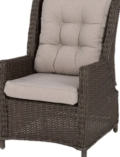 Clearance Loungesessel verstellbar Sanur dunkelbraun Loungesessel & -Stühle