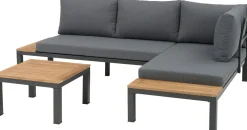 Lounge-Set Guava 4-Sitzer Stahl anthrazit Lounge-Sets|Lounge-Sets