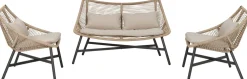 Online Lounge-Set Saar 4-Sitzer Rattan natur Lounge-Sets|Lounge-Sets