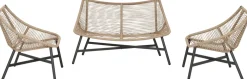 Online Lounge-Set Saar 4-Sitzer Rattan natur Lounge-Sets|Lounge-Sets