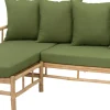 Outlet Loungesofa Fleur 3-Sitzer Bambus Loungesofas|Loungesofas