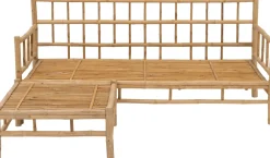 Outlet Loungesofa Fleur 3-Sitzer Bambus Loungesofas|Loungesofas