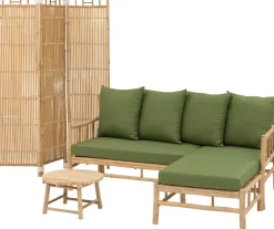 Outlet Loungesofa Fleur 3-Sitzer Bambus Loungesofas|Loungesofas