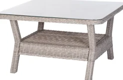 Clearance Loungetisch Sanur braun 110 x 110 x 63 cm Loungetische
