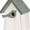 Online Nistkasten Kohlmeise weiß / grün 19 x 19 x 30 cm Gartenvögel|Vogelhäuser & Nistkästen