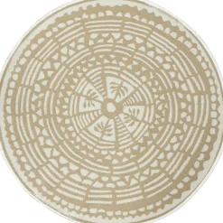 Clearance Outdoor-Teppich Decor rund beige D 180 cm Outdoor-Teppiche