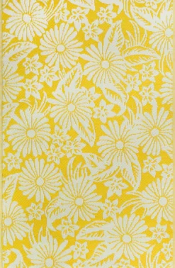 Best Outdoor-Teppich Bloom gelb 180 x 120 cm Outdoor-Teppiche