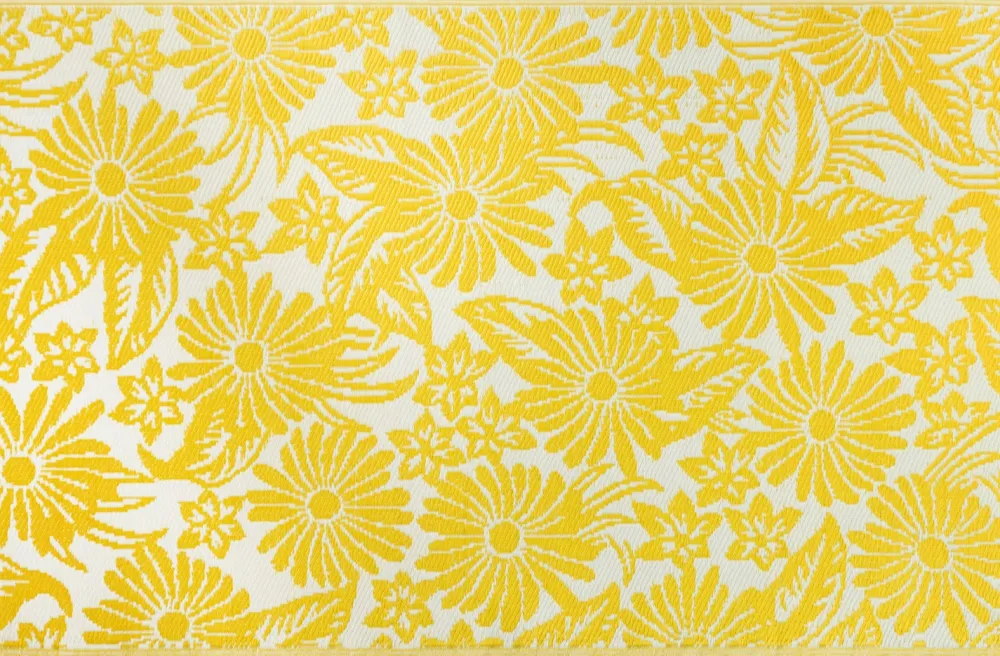 Best Outdoor-Teppich Bloom gelb 180 x 120 cm Outdoor-Teppiche