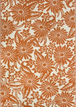 Sale Outdoor-Teppich Bloom orange 180 x 120 cm Outdoor-Teppiche