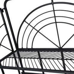 Discount Pflanzenregal Tjibbe schwarz 60 x 27,5 x 120 cm Pflanztische & -Regale