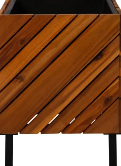 New Pflanzkübel Acacia naturell 32 x 32 x 42 cm Pflanzkübel|Blumentöpfe & Pflanzgefäße