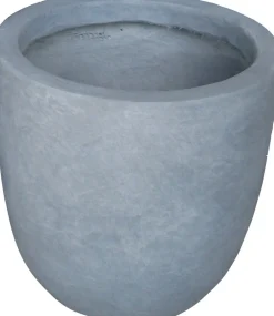 New Pflanzkübel Eiform D 28 H 27 cm grau Blumentöpfe|Blumentöpfe & Pflanzgefäße