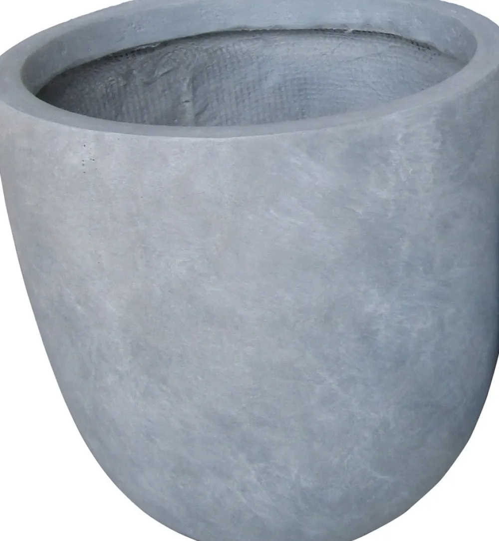 Pflanzkübel Eiform D 51 H 50 cm grau Blumentöpfe|Blumentöpfe & Pflanzgefäße