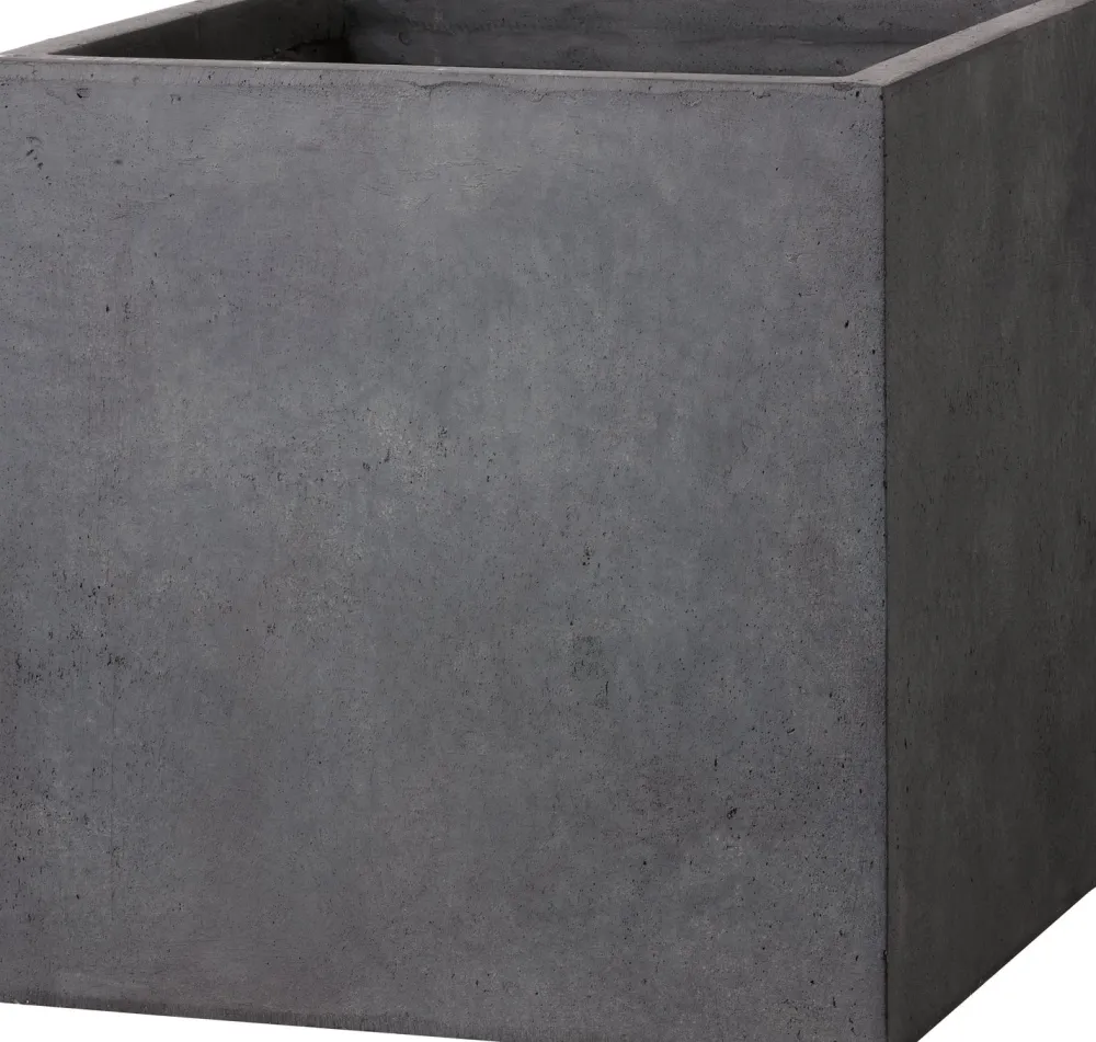 Discount Pflanzkübel Kubus 55 x 55 x 47 cm anthrazit Blumentöpfe|Blumentöpfe & Pflanzgefäße