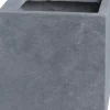 New Pflanzkübel Kubus 44 x 44 x 38 cm grau Blumentöpfe|Blumentöpfe & Pflanzgefäße