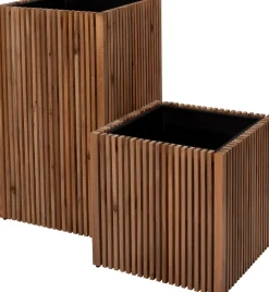 Online Pflanzkübel Latten natur 51 x 51 x 50 cm Pflanzkübel|Blumentöpfe & Pflanzgefäße