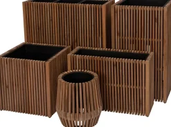 Online Pflanzkübel Latten natur 51 x 51 x 50 cm Pflanzkübel|Blumentöpfe & Pflanzgefäße