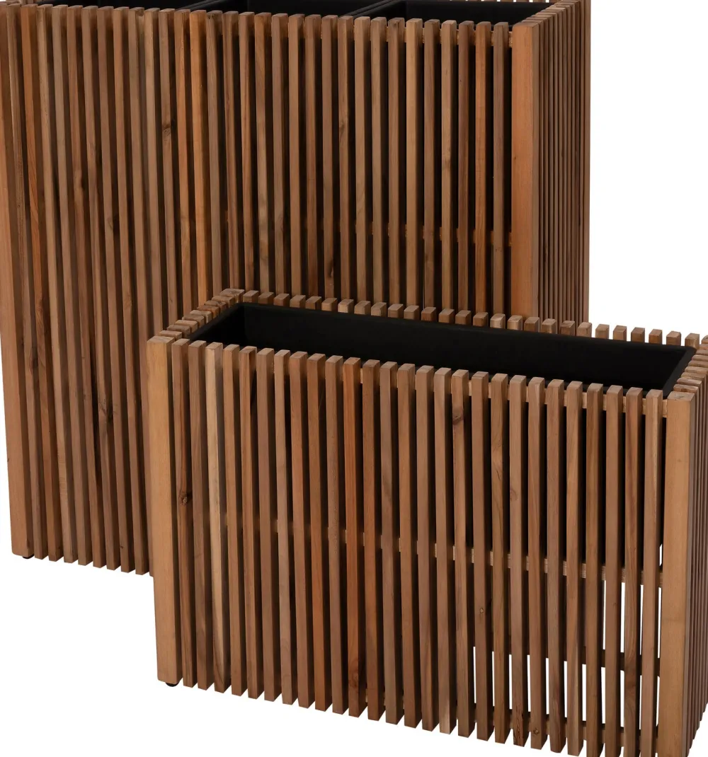 Pflanzkübel Latten natur 90 x 33 x 90 cm Pflanzkübel|Blumentöpfe & Pflanzgefäße