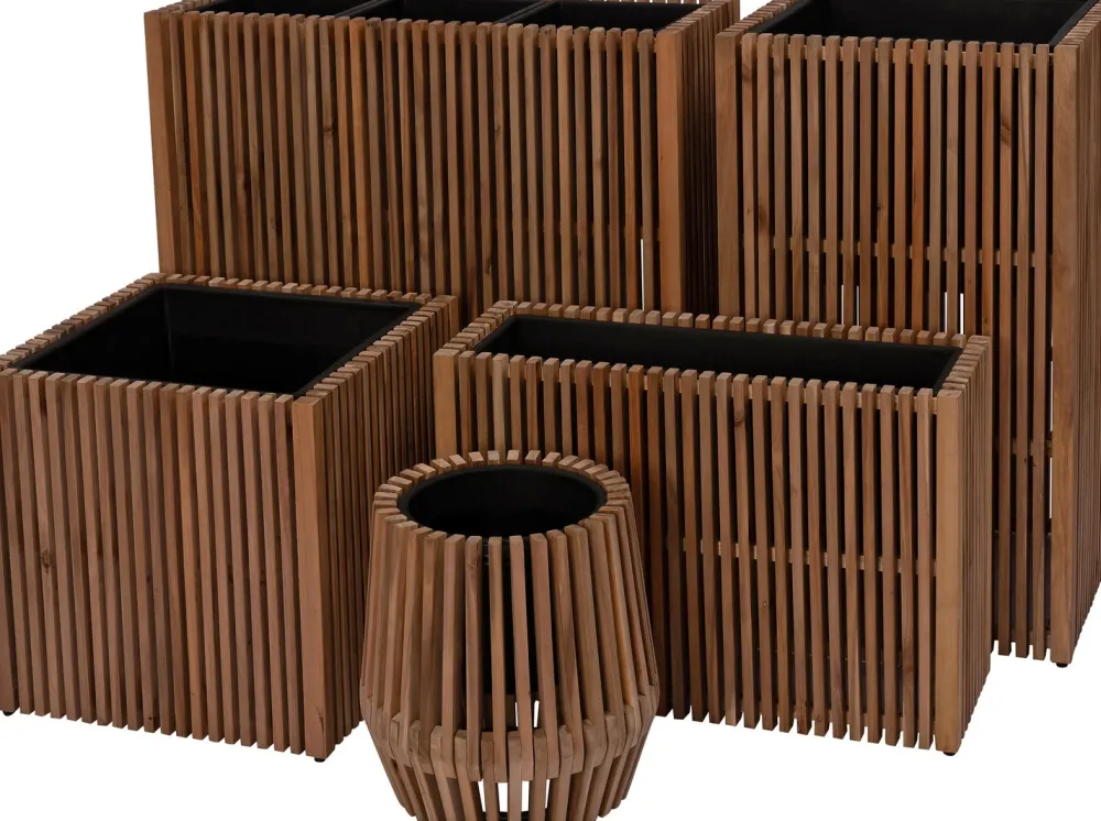Pflanzkübel Latten natur 90 x 33 x 90 cm Pflanzkübel|Blumentöpfe & Pflanzgefäße