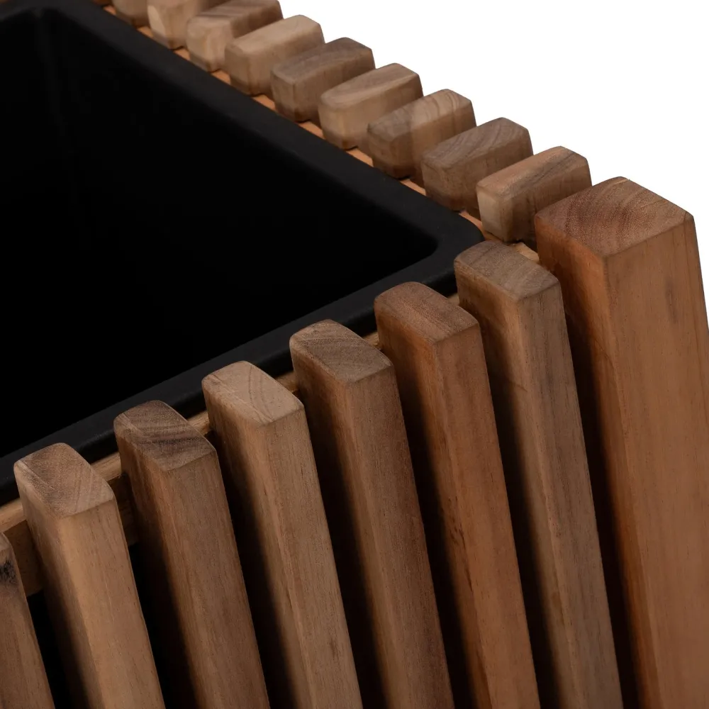 Pflanzkübel Latten natur 90 x 33 x 90 cm Pflanzkübel|Blumentöpfe & Pflanzgefäße