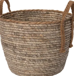 New Pflanzkorb Maja grau / naturelD 27 H 20 cm Pflanzkörbe|Pflanzkörbe