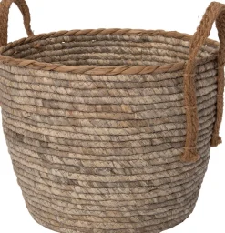 Online Pflanzkorb Maja grau / naturelD 35 H 30 cm Pflanzkörbe|Pflanzkörbe