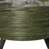 New Pflanzkorb mit Füßen Dewi grün D 29 H 15 cm Pflanzkörbe|Blumentöpfe & Pflanzgefäße