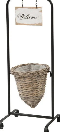 Outlet Pflanzkorb mit Ständer 26 x 24 x 70 cm Pflanzkörbe|Blumentöpfe & Pflanzgefäße