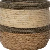 Pflanzkorb Seven naturell / schwarz D 18 H 20 cm Pflanzkörbe|Pflanzkörbe