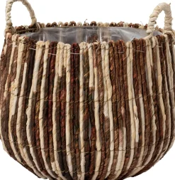 Outlet Pflanzkorb Suan naturell / braun D 36 H 33 cm Pflanzkörbe|Pflanzkörbe