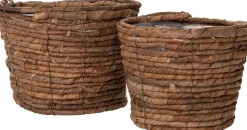 Clearance Pflanzkrob Sen natur D 21 H 17 cm Pflanzkörbe|Blumentöpfe & Pflanzgefäße