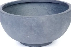 Sale Pflanzschale rund D 37 x 18 cm anthrazit Blumentöpfe & Pflanzgefäße