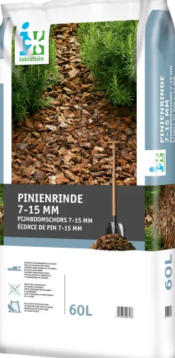 Best Pinienrinde fein (7-15 mm) 60 l Rindenmulch & Kakaoschalen