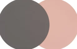 Hot Placemat Polly 2er-Set rund grau D 38 cm Tischwäsche