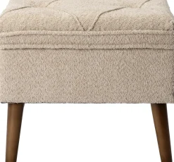 New Pouf Ned crème 105 x 40 x 46 cm Poufs