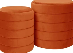 Best Pouf Ryota orange D 36 H 40 cm Poufs