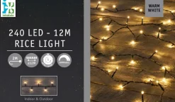 Online Reiskorn Lichterkette 12 m mit 240 LEDs warmweiß Weihnachtsbaumbeleuchtung