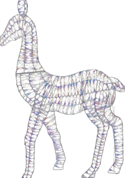 Online Rentier Iris mit Beleuchtung 72 x 10 x 100 cm Weihnachtsfiguren (Außen)