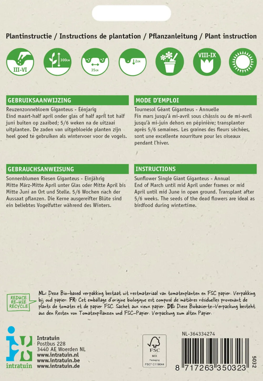 Best Riesen-Sonnenblume (Helianthus annuus 'Giganteus') Blumensamen Saatgut|Blühende Pflanzen